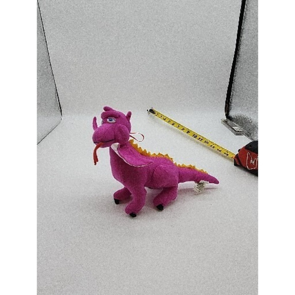 Vintage Liberty Toy Dragon 10" x 14" Grumpy Purple‎ Plush Stuffed Animal 1994